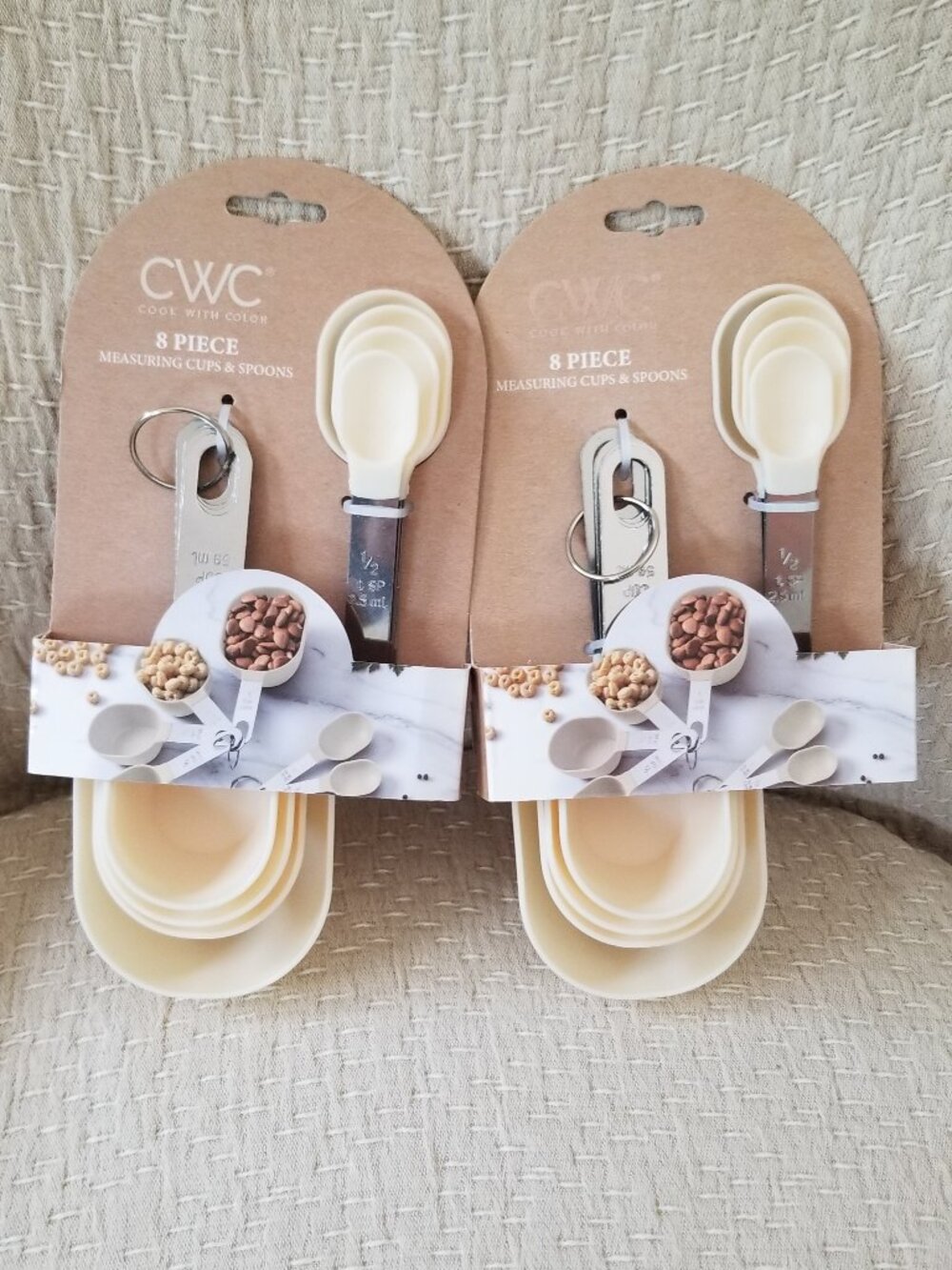 CWC 2 Sets of 8 Pieces each Measuring Cups & Spoons Brand New never used